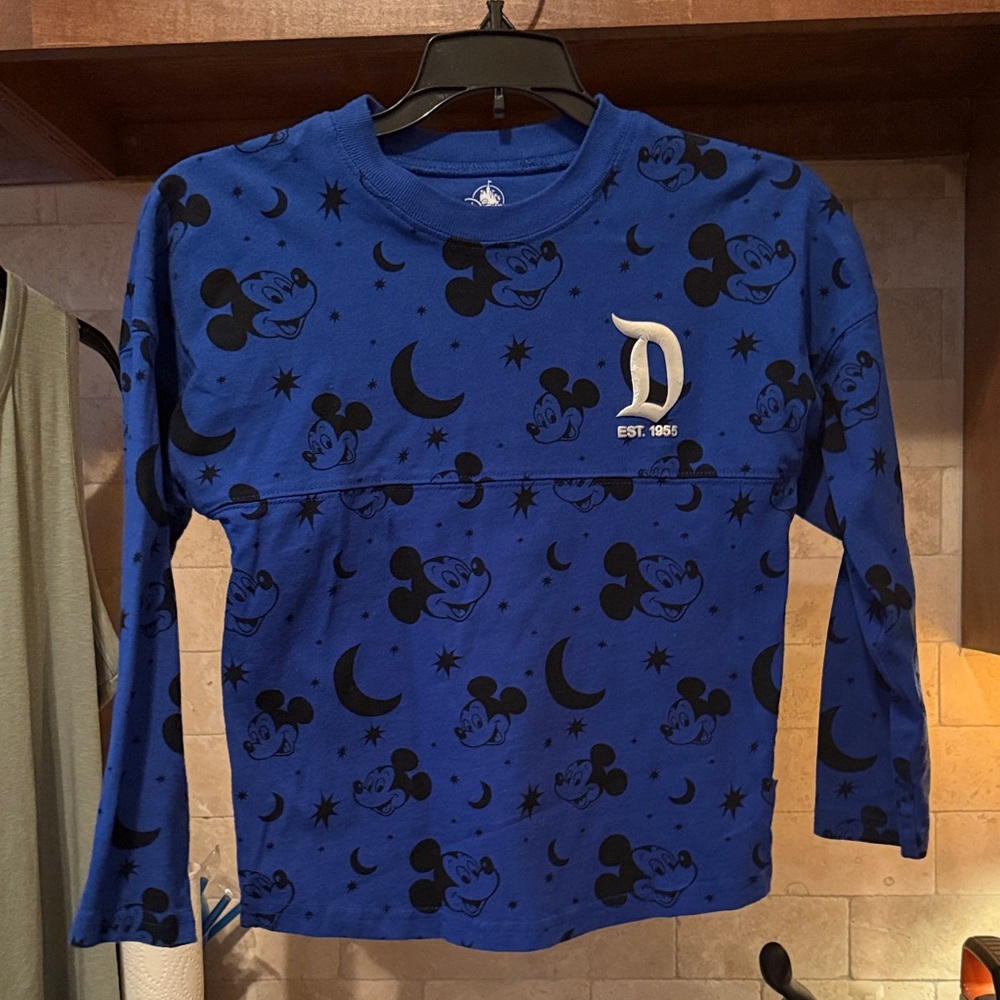 Disneyland Blue Mickey Mouse Starry Spirit Jersey